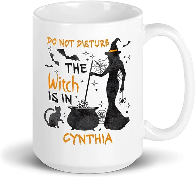 Do Not Disturb The Witch Is In Halloween Coffee Travel Mugs
