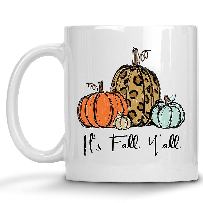 Leopard Print Amazon Pumpkin Mug for Autumn Enthusiasts